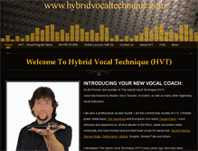 Tablet Screenshot of hybridvocaltechnique.com